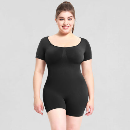 Waist-Cinching Short Sleeve Bodysuit