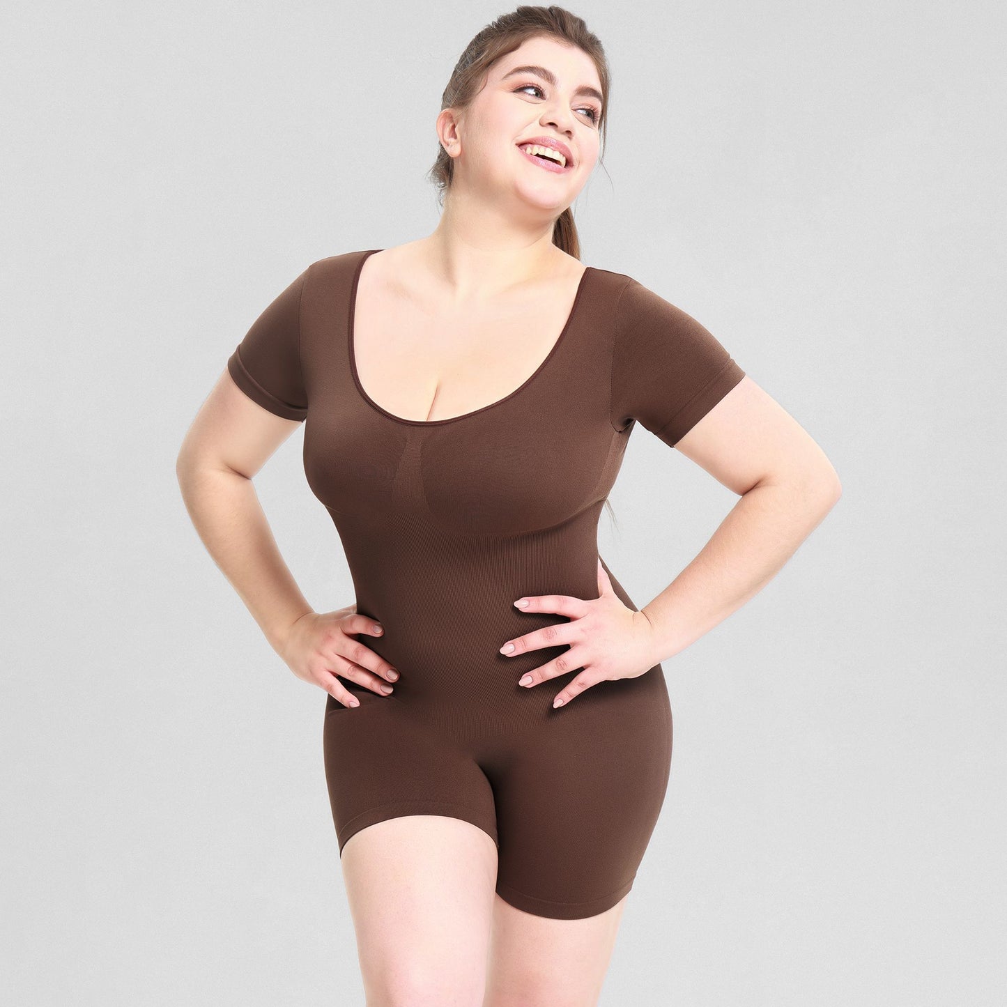 Waist-Cinching Short Sleeve Bodysuit