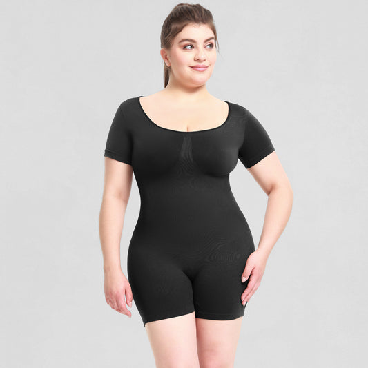 Waist-Cinching Short Sleeve Bodysuit