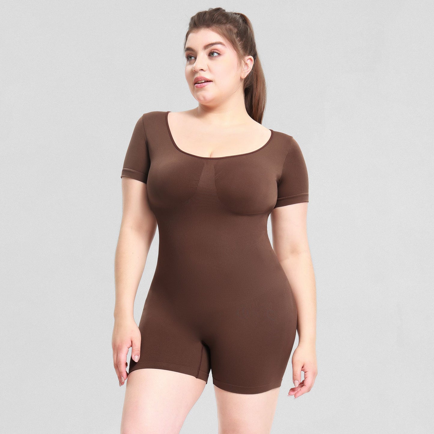 Waist-Cinching Short Sleeve Bodysuit